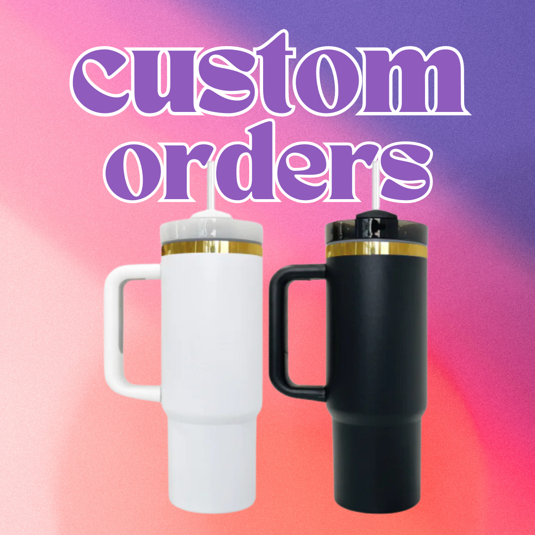 Custom Gold Plated 40oz Tumbler