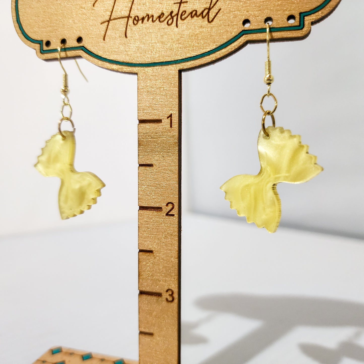 Bow Tie Pasta Earrings