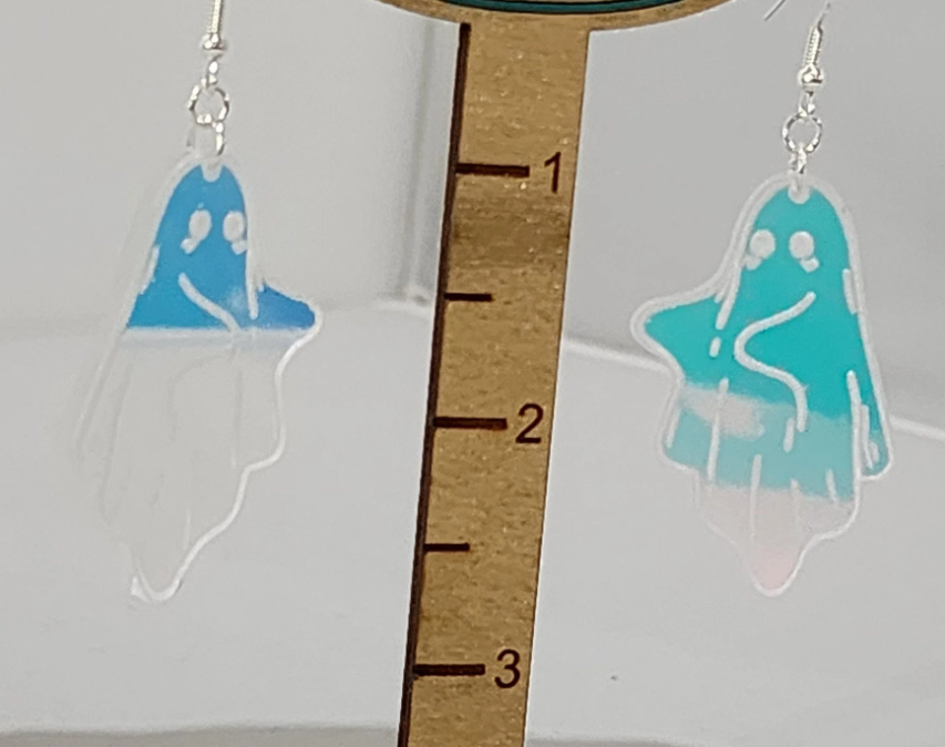 Holographic Ghosty Earrings