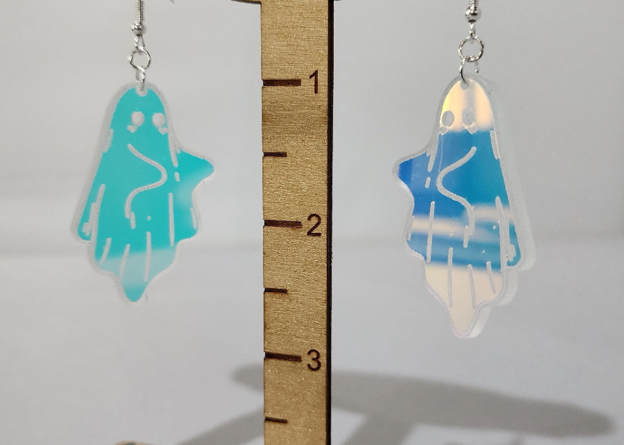 Holographic Ghosty Earrings