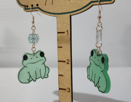 Frog Dangling Earrings