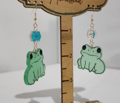 Frog Dangling Earrings