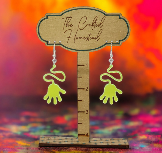 Sticky Hand Dangling Earrings